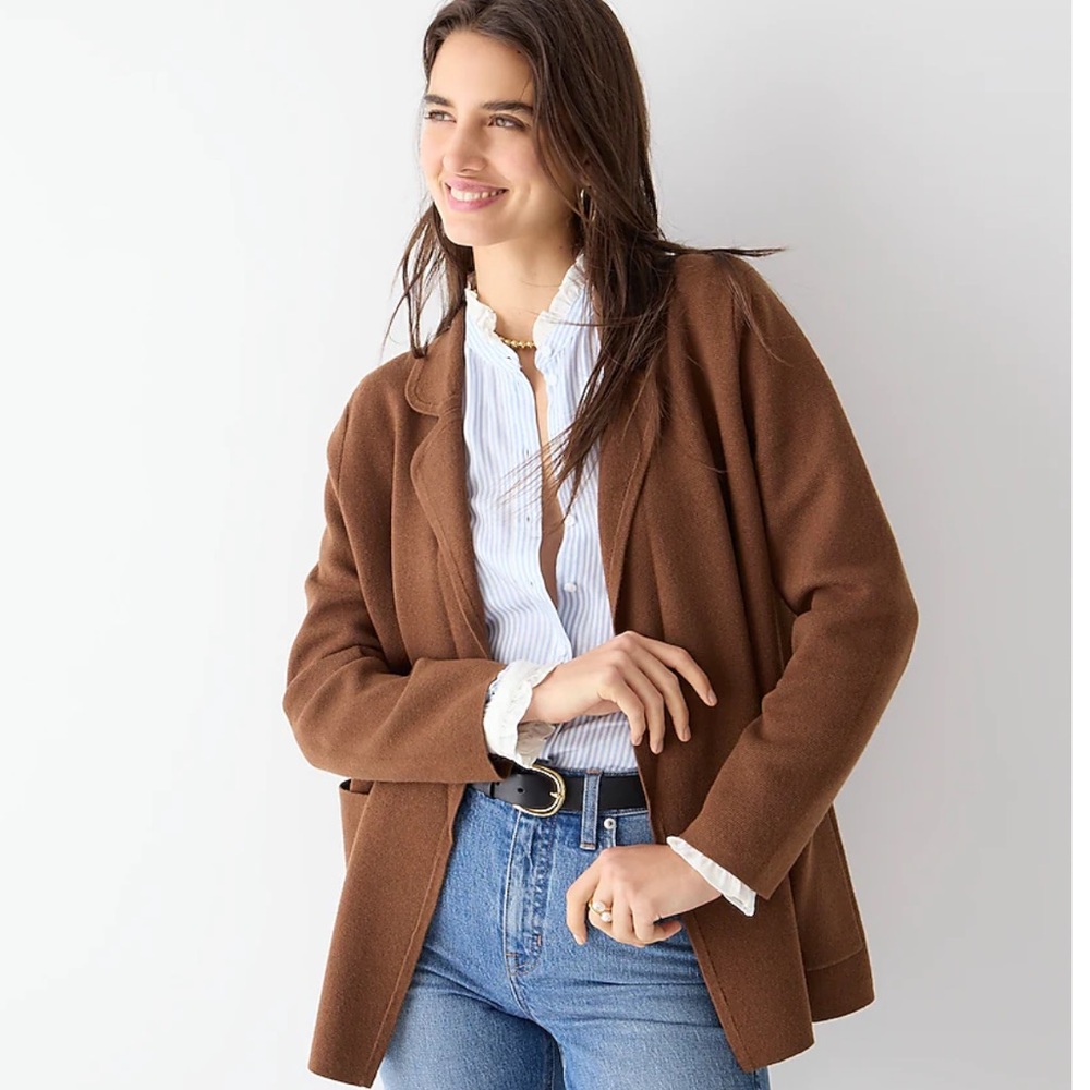 J. Crew knit sweater blazer